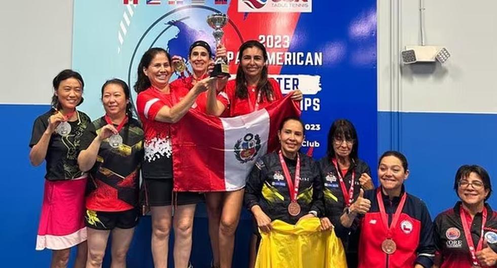 Perú logra 17 medallas en el Campeonato Panamericano Máster de Tenis de Mesa