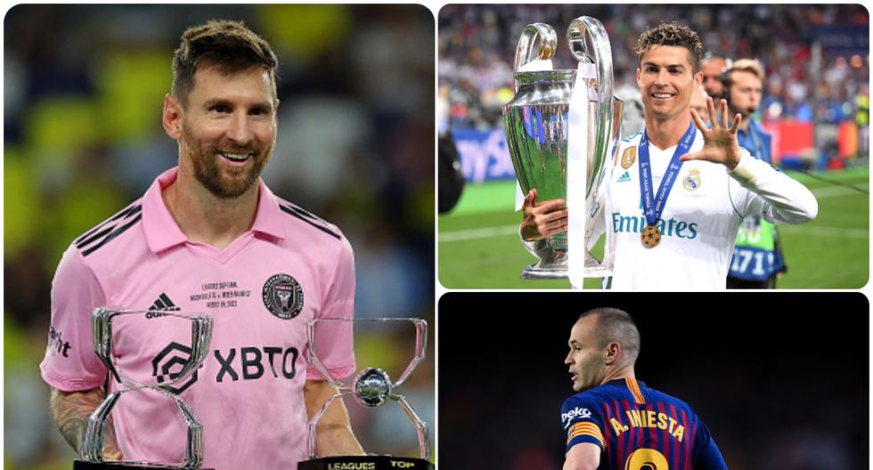 Messi ya está en la cima del ranking: los 10 futbolistas con más títulos en la historia [FOTOS]
