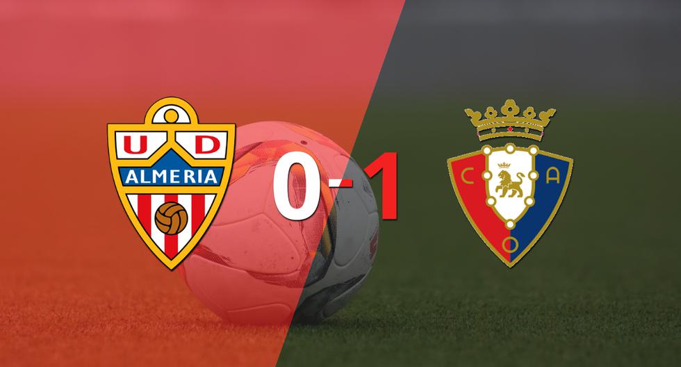 By the smallest difference, Osasuna emerged victorious against Almería at the Municipal Stadium of the Mediterranean Games.