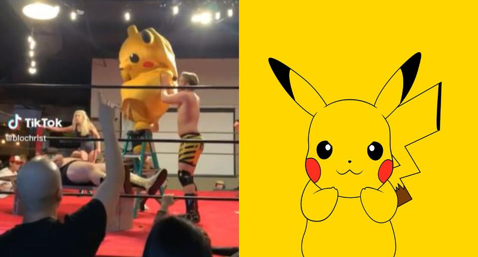 Se estrena como luchador y en su debut va vestido como Pikachu haciéndose viral