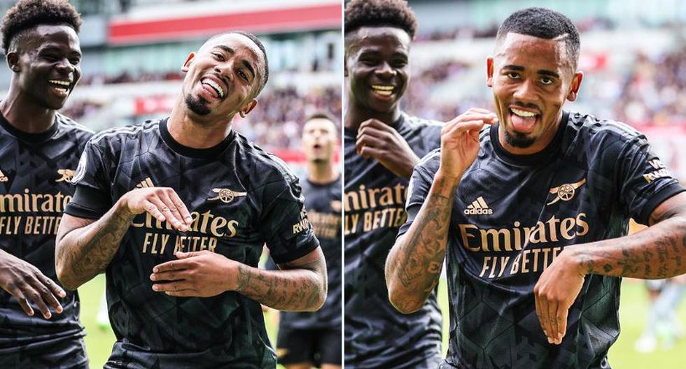 Señal de apoyo a Vinicius: Gabriel Jesus celebró bailando tras anotar con Arsenal 