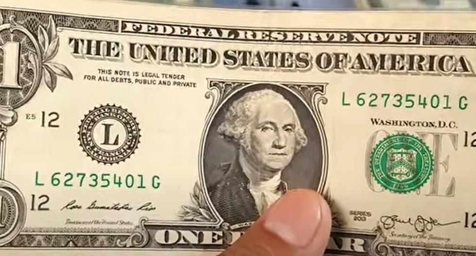 EE.UU: el billete que puede llegar a costar 6 mil dólares por la serie numérica escalonada