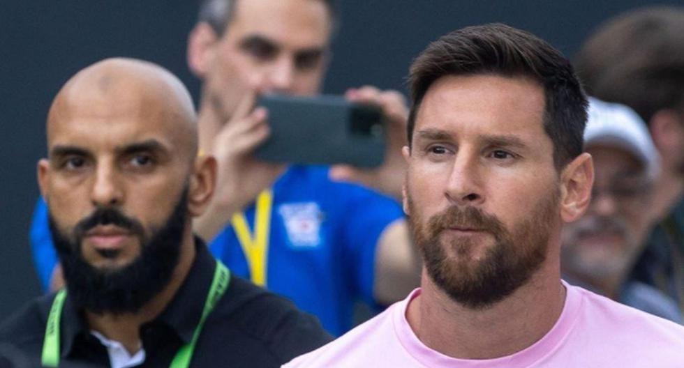 De pelear en la guerra a ser guardaespaldas de Messi: lo sigue hasta en festejos de gol