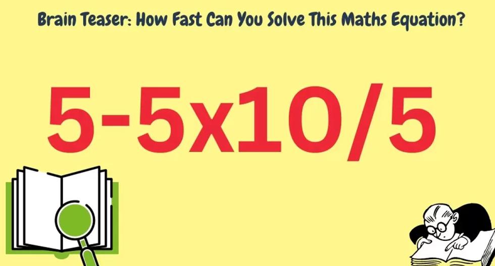 Acertijo visual: resuelve en solo 8 segundos esta ecuación matemática y demuestra tu inteligencia