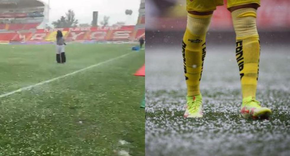 Necaxa vs Toluca en vivo partido inaugural del torneo Apertura 2022 de la liga mx se suspendió por lluvia de granizo en el estadio Victoria