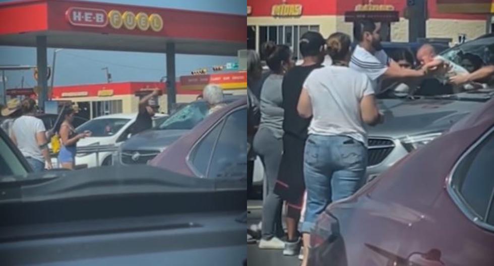 Padre desesperado es viral por su reacción al ver a su hija atrapada en su auto