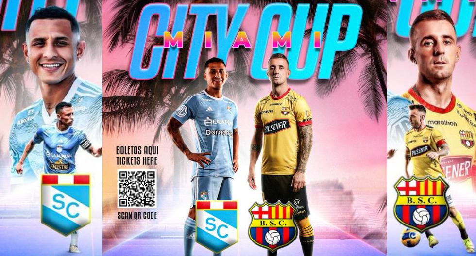 ¿A qué hora juegan Sporting Cristal vs. Barcelona SC por la City Cup 2024?