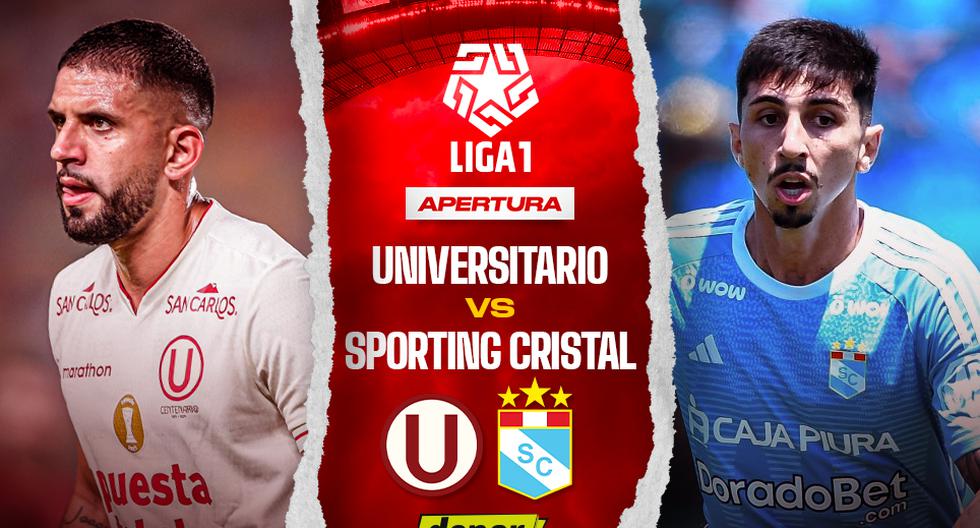 Universitario vs. Sporting Cristal EN VIVO vía GOLPERU: transmisión por el Torneo Apertura