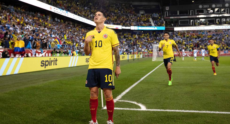 Con gol de James Rodríguez: Colombia venció 4-1 a Guatemala en amistoso FIFA