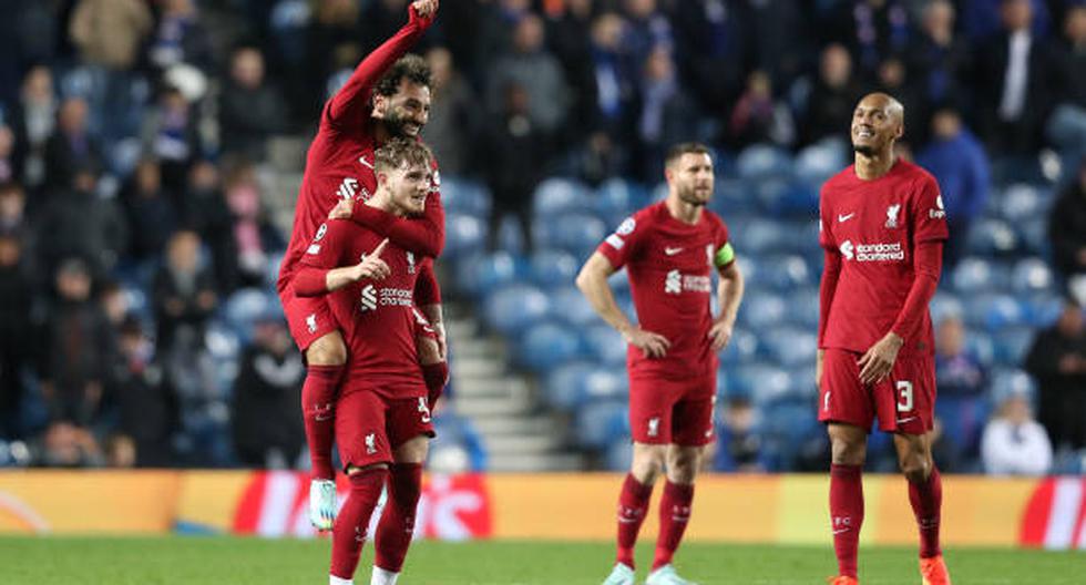Paliza ‘red’: Liverpool derrotó 7-1 a Rangers en Escocia por la Champions League