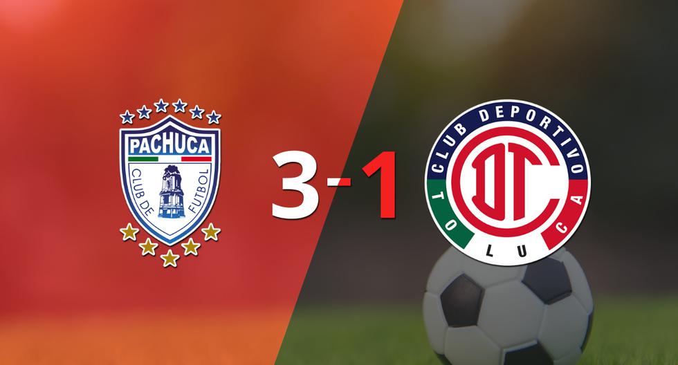 Pachuca beats Toluca FC in the Hidalgo stadium.