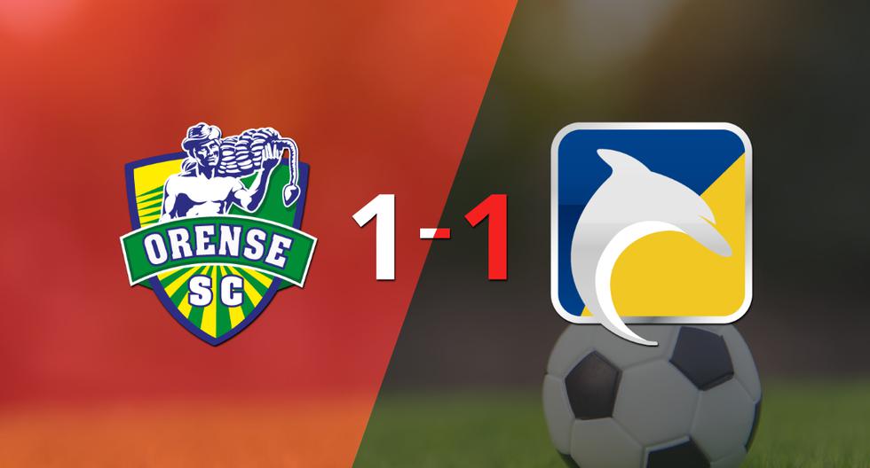Delfín logró sacar el empate a 1 gol en casa de Orense