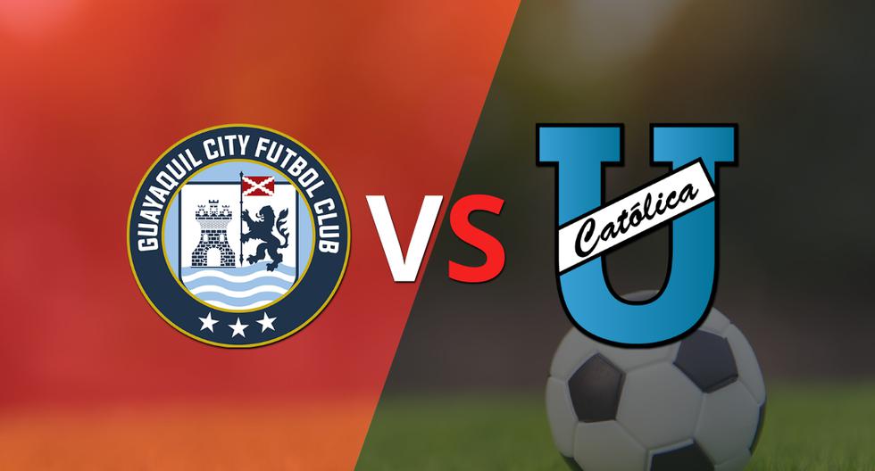 Termina el primer tiempo con una victoria para Guayaquil City vs U. Católica (E) por 1-0