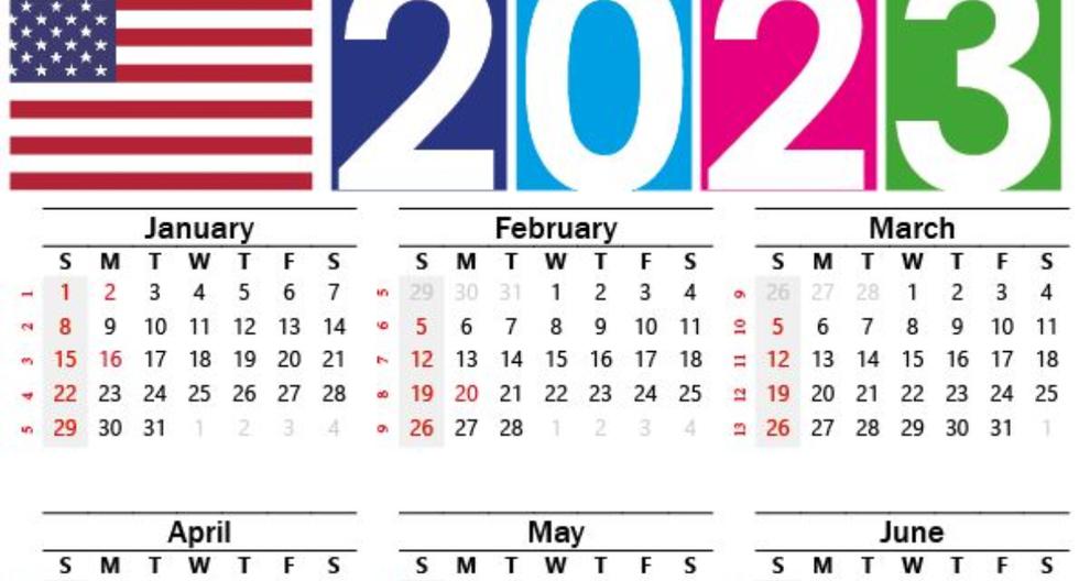 Calendario en Estados Unidos 2023: revisa qué días no trabajarás este año en USA
