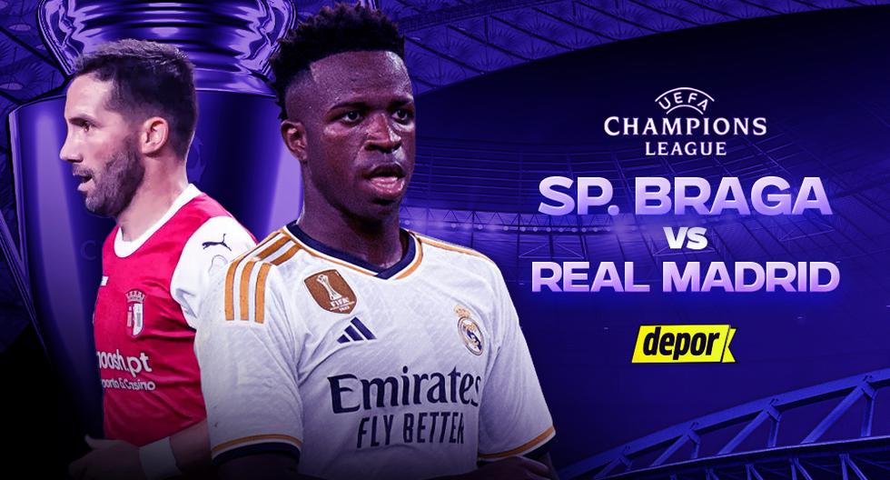 Real Madrid vs Braga LIVE via ESPN and Star: minute by minute for the Champions League.