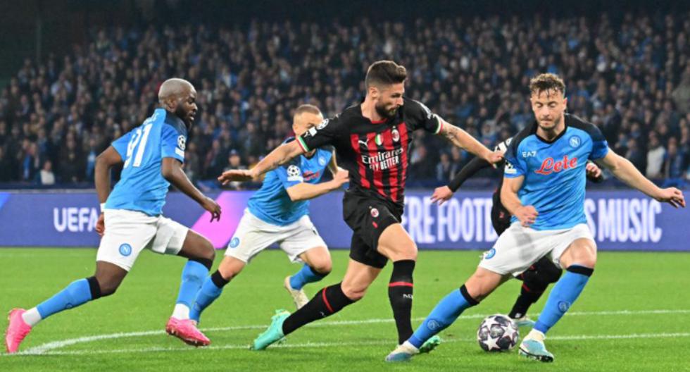¡Milan a las ‘semis’! Empató 1-1 con Napoli y pasó a la siguiente ronda de la Champions