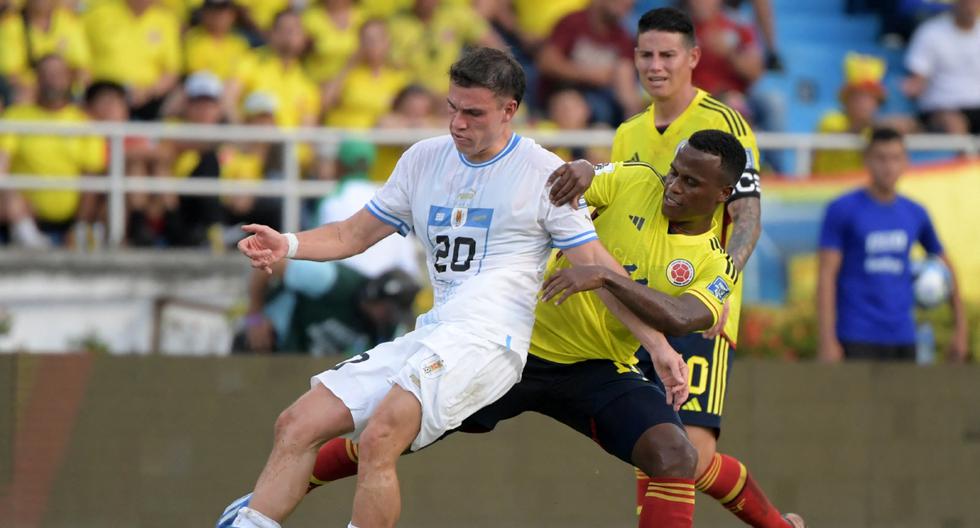 Con un penal sobre el final: Uruguay rescató un empate ante Colombia en Barranquilla