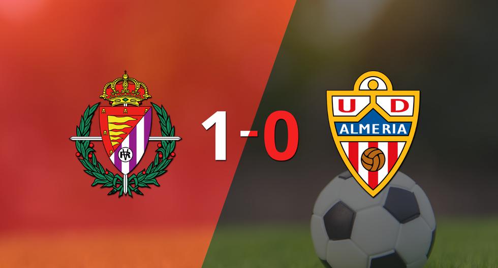 Valladolid defeated Almería by the minimum.