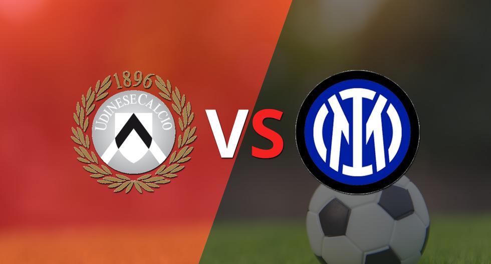 Al comienzo del segundo tiempo, Udinese y Inter empatan 1-1