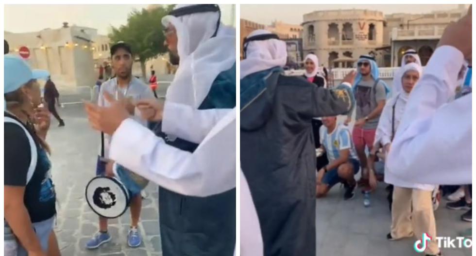 Qatar 2022: se disfrazan de jeques para asustar a hinchas con restricciones