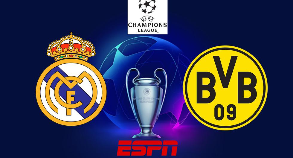 ESPN en vivo, Real Madrid vs. Dortmund: hora, canales TV y streaming online de la final de Champions League