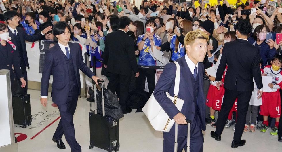 Recibimiento: selección de Japón volvió a Tokio tras participar en el Mundial