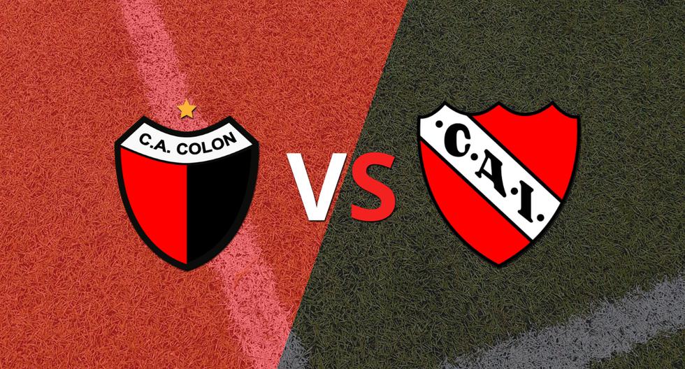 Termina el primer tiempo con una victoria para Independiente vs Colón por 2-0