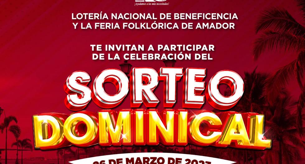 Lotería Nacional de Panamá del 26 de marzo: resultados y premios del Sorteo Dominical