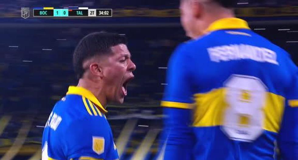 Explotó La Bombonera: Marcos Rojo anotó el 1-0 de Boca Juniors vs. Tallleres 
