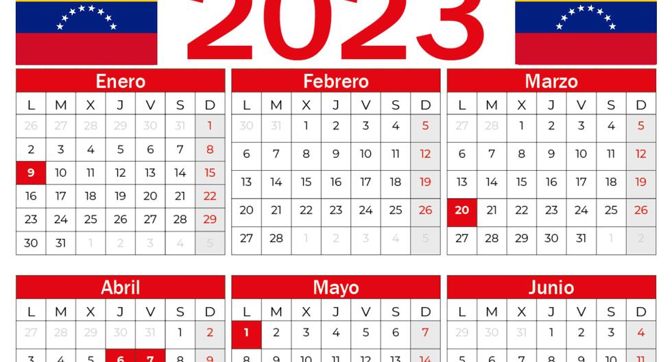 Calendario 2023 feriados en Venezuela: cuáles son los días festivos y pagos extras