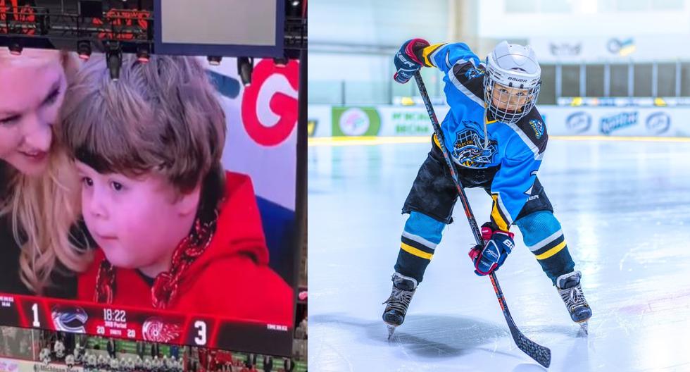 Niño se vuelve viral por su reacción tras asistir a su primer partido de hockey