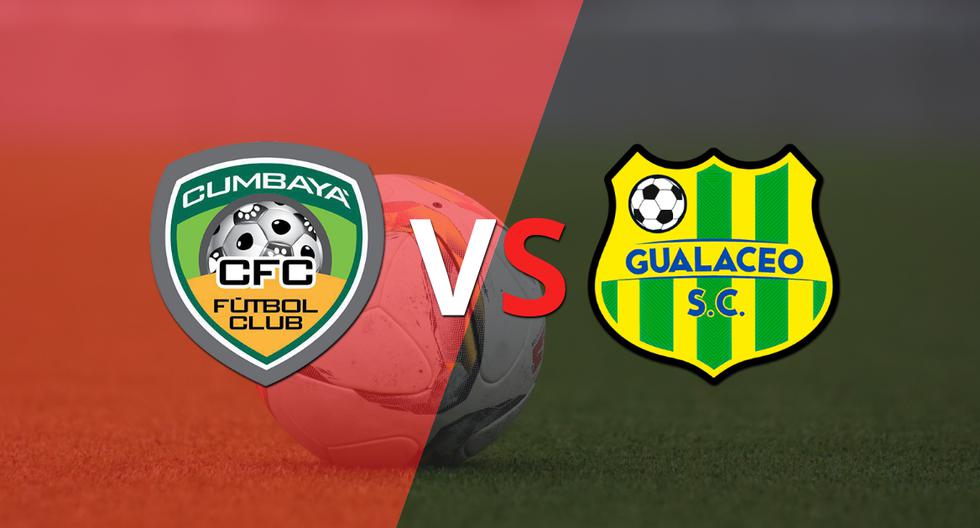 Termina el primer tiempo con una victoria para Gualaceo vs Cumbayá FC por 2-0