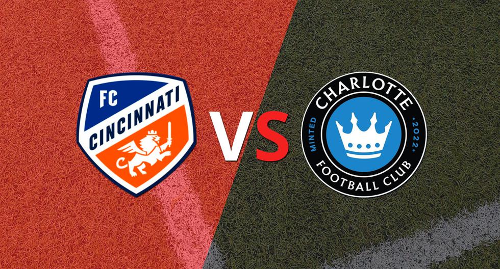 Termina el primer tiempo con una victoria para FC Cincinnati vs Charlotte FC por 1-0