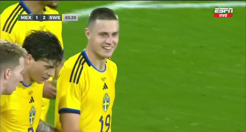 En el mejor momento de México: goles de Rohdén y Svanberg para el 2-1 de Suecia 