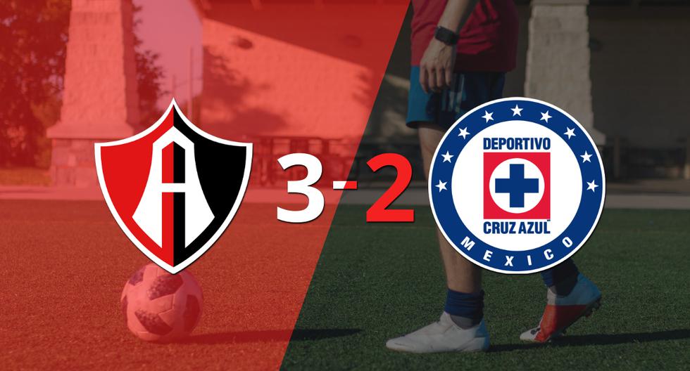 A puro gol, Atlas se quedó con la victoria frente a Cruz Azul por 3 a 2
