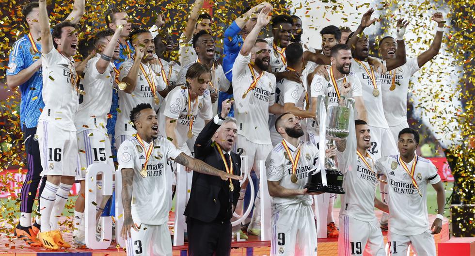 Real Madrid was crowned champion of the Copa del Rey: 2-1 victory against Osasuna at La Cartuja.
