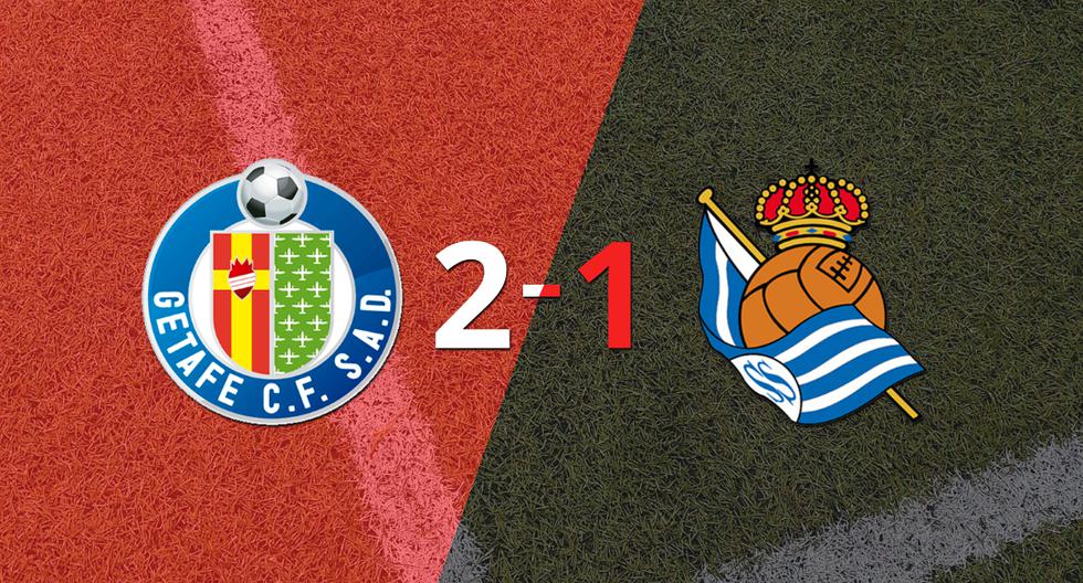 Getafe defeated Real Sociedad 2-1 at home.