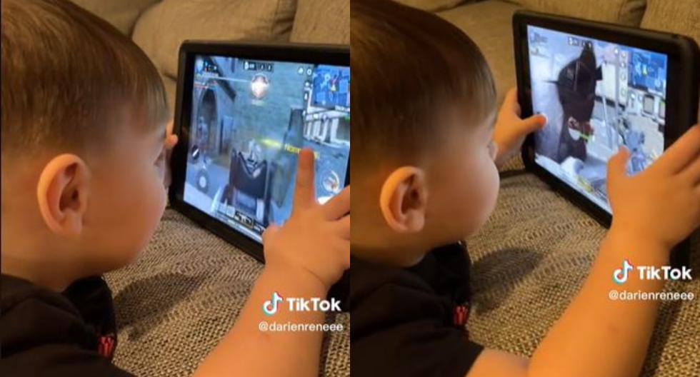 Niño de 3 años arma enorme polémica en TikTok por jugar “Call of Duty”