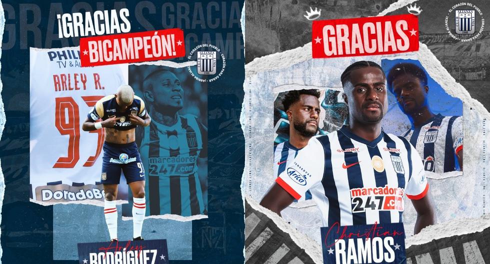 Alianza Lima informó que Arley Rodríguez y Christian Ramos no seguirán en La Victoria