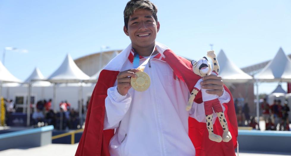 ¡Qué orgullo! Deyvid Tuesta ganó medalla de oro en skate de los Suramericanos de Asunción