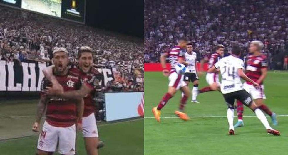 Imposible para Cassio: golazo de De Arrascaeta para el 1-0 de Flamengo vs. Corinthians