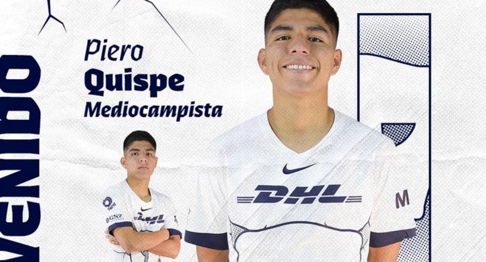 ¡La ‘joya’ peruana! Piero Quispe es anunciado como nuevo jugador de Pumas de la Liga MX