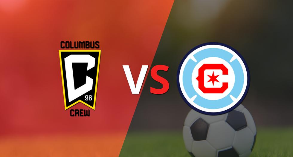 With a 0-0 draw, the second half begins between Columbus Crew SC and Chicago Fire.