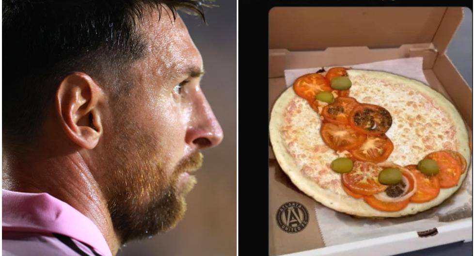 Con una pizza de por medio: Atlanta se burló de Messi tras golear al Inter Miami