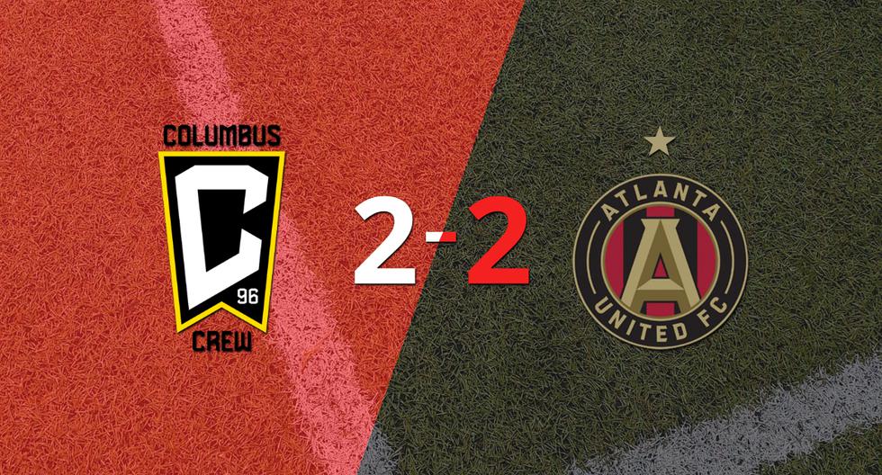 Columbus Crew SC and Atlanta United draw 2-2.