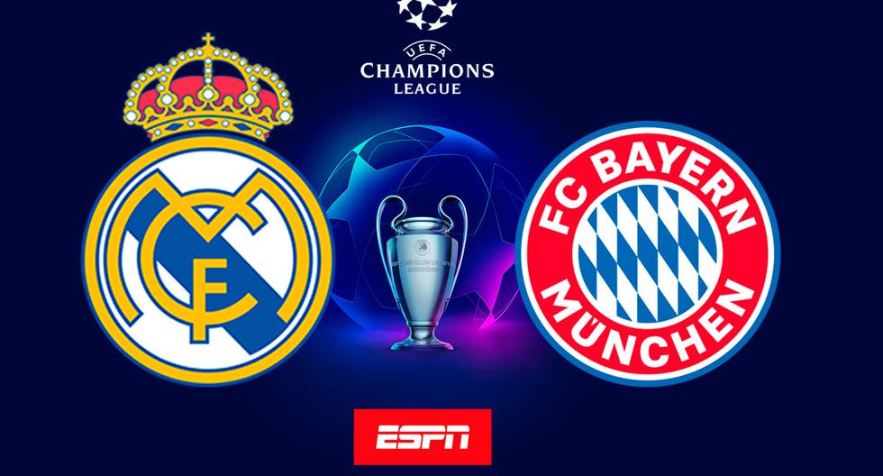 ESPN EN VIVO - Madrid vs. Bayern, ver por TV y online la semifinal de Champions
