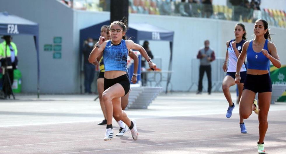 ¡Gigante! Cayetana Chirinos se quedó con la medalla de oro en 100 metros planos y salto largo en el Nacional U-20