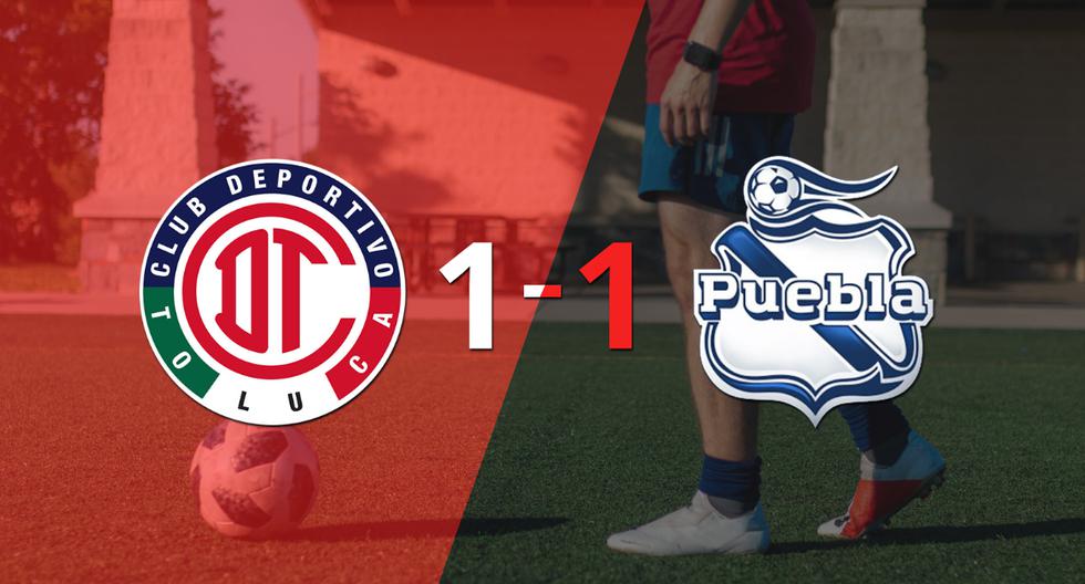 Toluca FC y Puebla se reparten los puntos y empatan 1-1