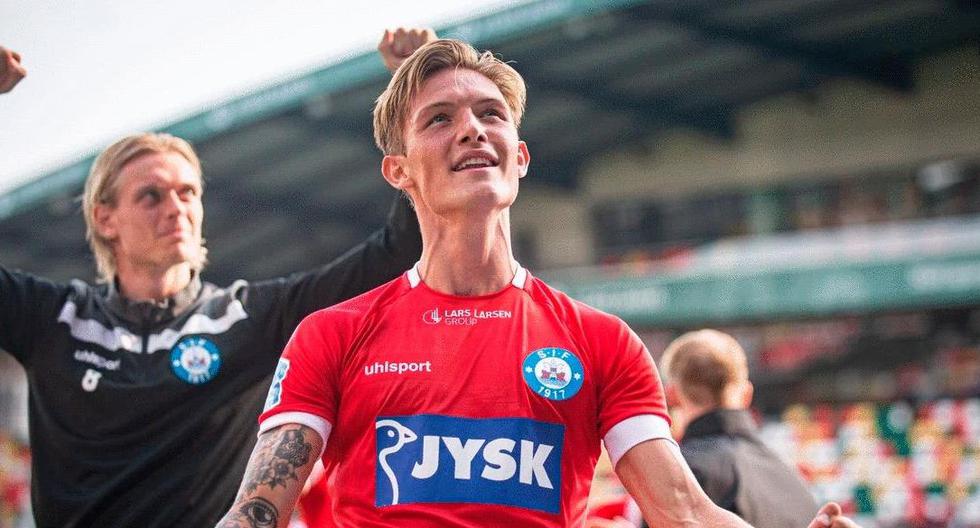 Calidad de sobra: Oliver Sonne fue elegido en el 11 ideal de septiembre en la liga de Dinamarca