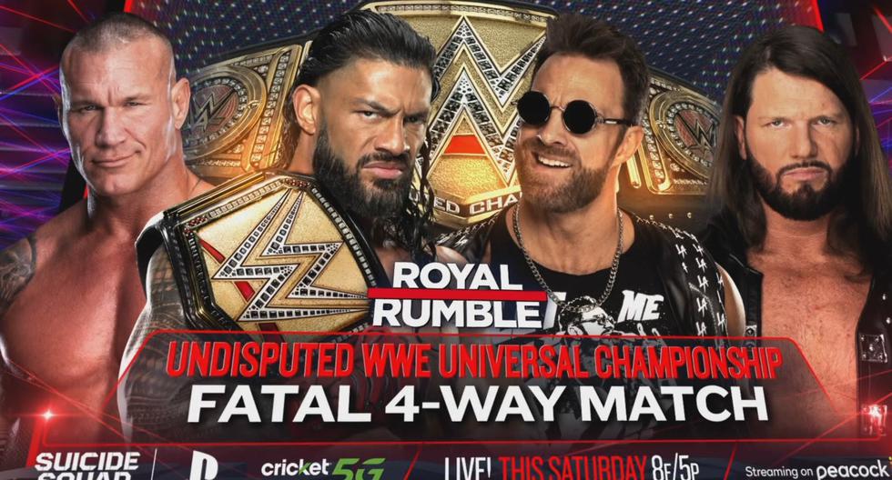 ¿En qué canal ver el WWE Royal Rumble 2024? A qué hora comienza